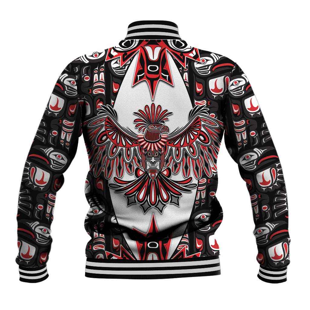 Canada Haida Baseball Jacket Thunderbird Northwest Coast Indigenous - Wonder Print Shop
