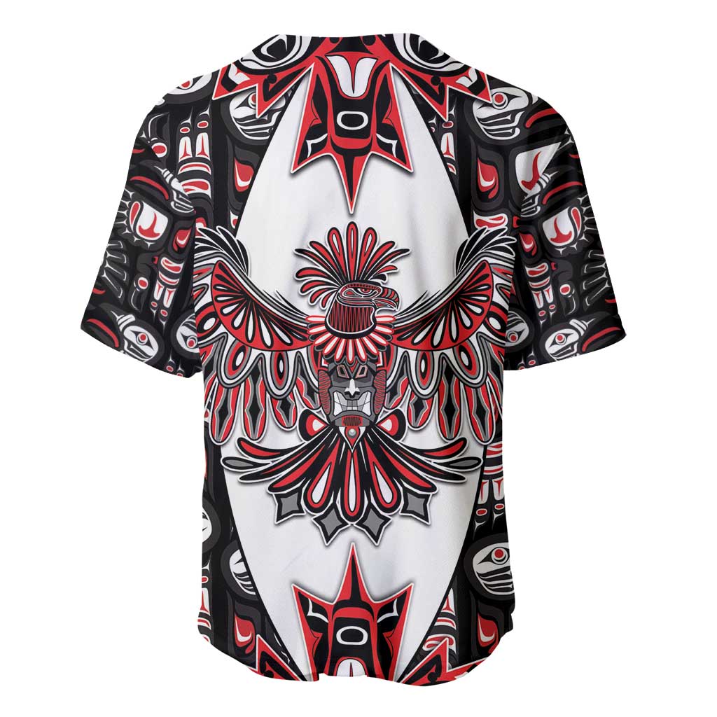Canada Haida Baseball Jersey Thunderbird Northwest Coast Indigenous - Wonder Print Shop