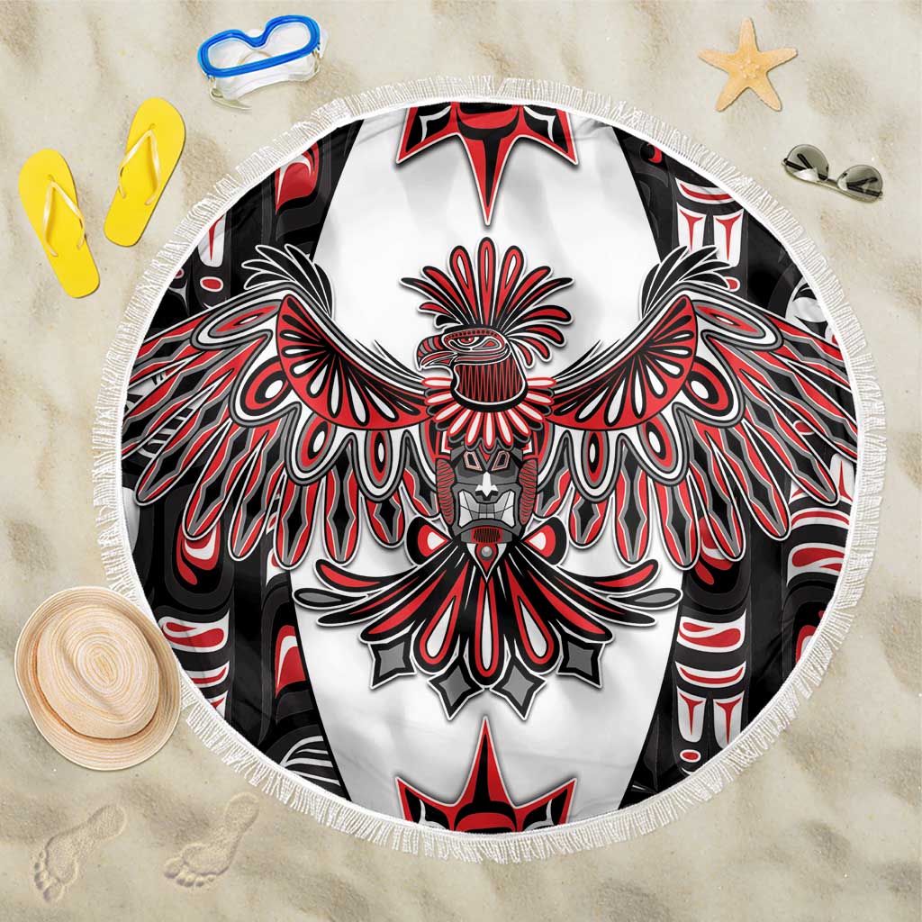 Canada Haida Beach Blanket Thunderbird Northwest Coast Indigenous - Wonder Print Shop