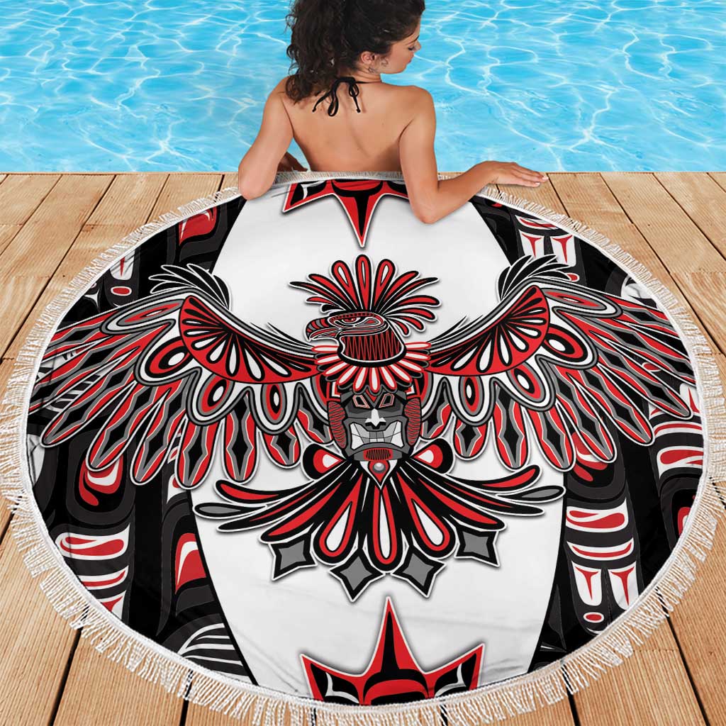 Canada Haida Beach Blanket Thunderbird Northwest Coast Indigenous - Wonder Print Shop