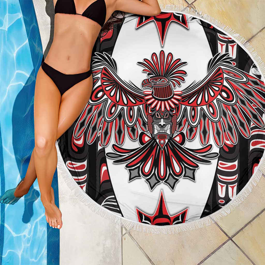 Canada Haida Beach Blanket Thunderbird Northwest Coast Indigenous - Wonder Print Shop