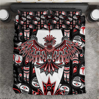 Canada Haida Bedding Set Thunderbird Northwest Coast Indigenous - Wonder Print Shop