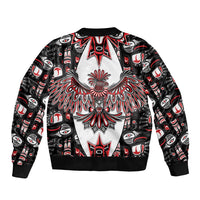 Canada Haida Bomber Jacket Thunderbird Northwest Coast Indigenous - Wonder Print Shop