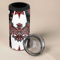 Canada Haida 4 in 1 Can Cooler Tumbler Thunderbird Northwest Coast Indigenous - Wonder Print Shop