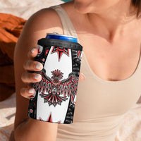 Canada Haida 4 in 1 Can Cooler Tumbler Thunderbird Northwest Coast Indigenous - Wonder Print Shop