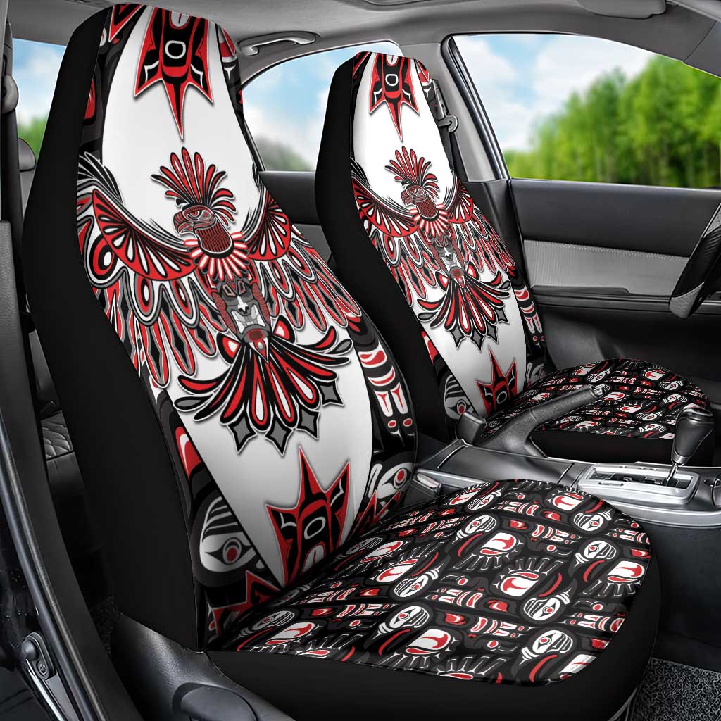 Canada Haida Car Seat Cover Thunderbird Northwest Coast Indigenous - Wonder Print Shop