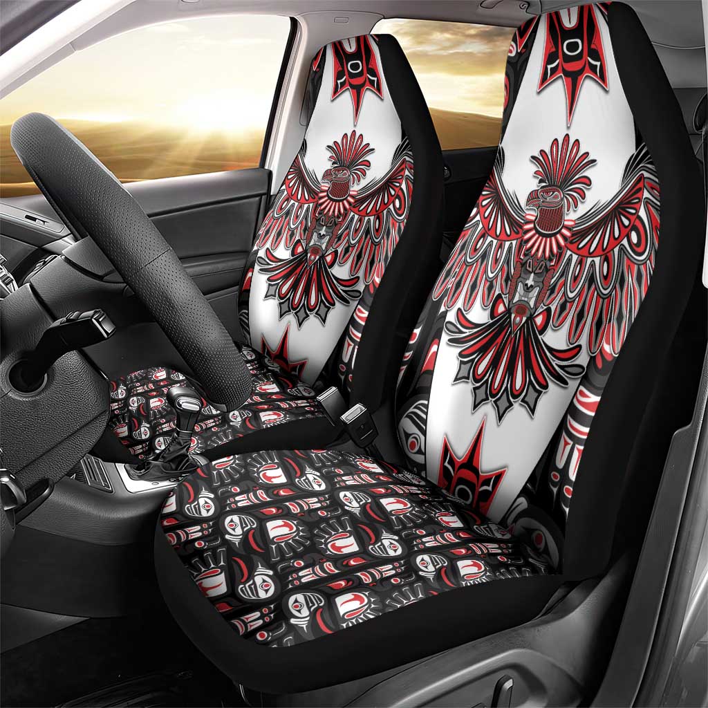 Canada Haida Car Seat Cover Thunderbird Northwest Coast Indigenous - Wonder Print Shop