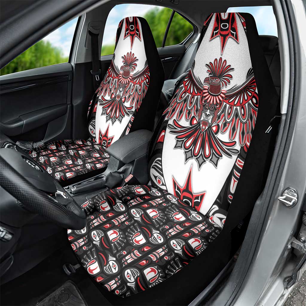 Canada Haida Car Seat Cover Thunderbird Northwest Coast Indigenous - Wonder Print Shop