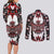 Canada Haida Couples Matching Long Sleeve Bodycon Dress and Long Sleeve Button Shirt Thunderbird Northwest Coast Indigenous - Wonder Print Shop