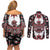 Canada Haida Couples Matching Off Shoulder Short Dress and Long Sleeve Button Shirt Thunderbird Northwest Coast Indigenous - Wonder Print Shop