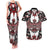 Canada Haida Couples Matching Tank Maxi Dress and Hawaiian Shirt Thunderbird Northwest Coast Indigenous - Wonder Print Shop