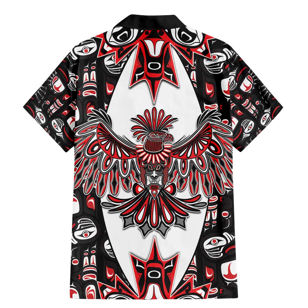 Canada Haida Family Matching Mermaid Dress and Hawaiian Shirt Thunderbird Northwest Coast Indigenous - Wonder Print Shop