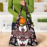 Canada Haida Grocery Bag Thunderbird Northwest Coast Indigenous - Wonder Print Shop