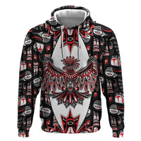 Canada Haida Hoodie Thunderbird Northwest Coast Indigenous - Wonder Print Shop