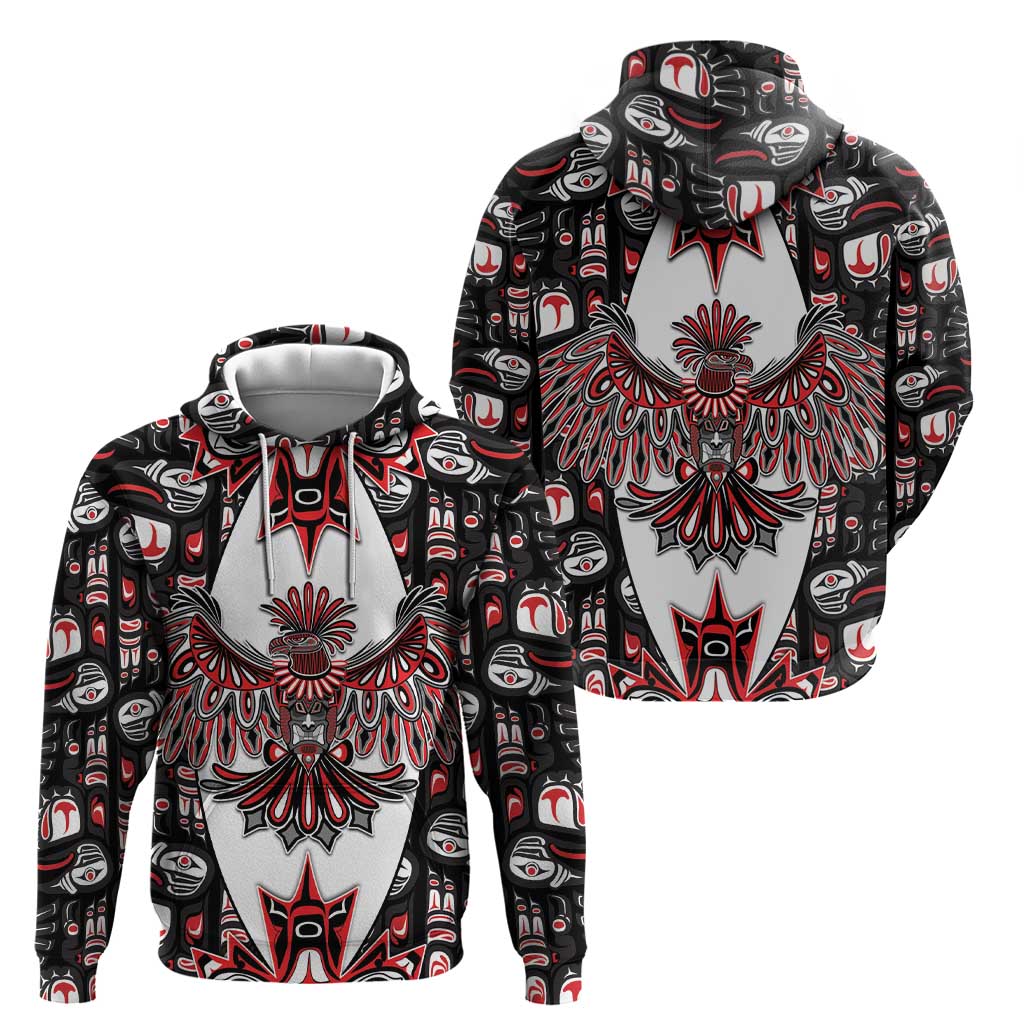 Canada Haida Hoodie Thunderbird Northwest Coast Indigenous - Wonder Print Shop