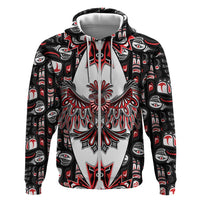 Canada Haida Hoodie Thunderbird Northwest Coast Indigenous - Wonder Print Shop