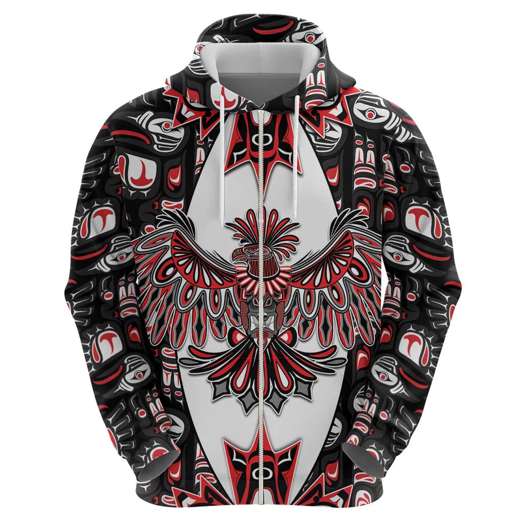 Canada Haida Hoodie Thunderbird Northwest Coast Indigenous - Wonder Print Shop