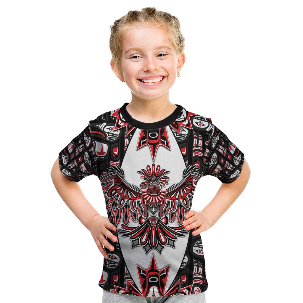 Canada Haida Kid T Shirt Thunderbird Northwest Coast Indigenous - Wonder Print Shop