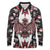 Canada Haida Long Sleeve Polo Shirt Thunderbird Northwest Coast Indigenous - Wonder Print Shop