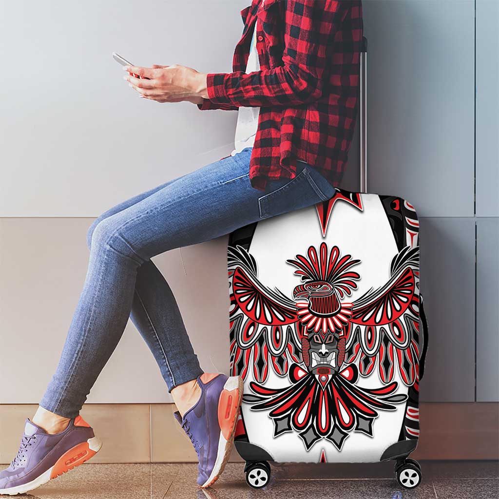 Canada Haida Luggage Cover Thunderbird Northwest Coast Indigenous - Wonder Print Shop