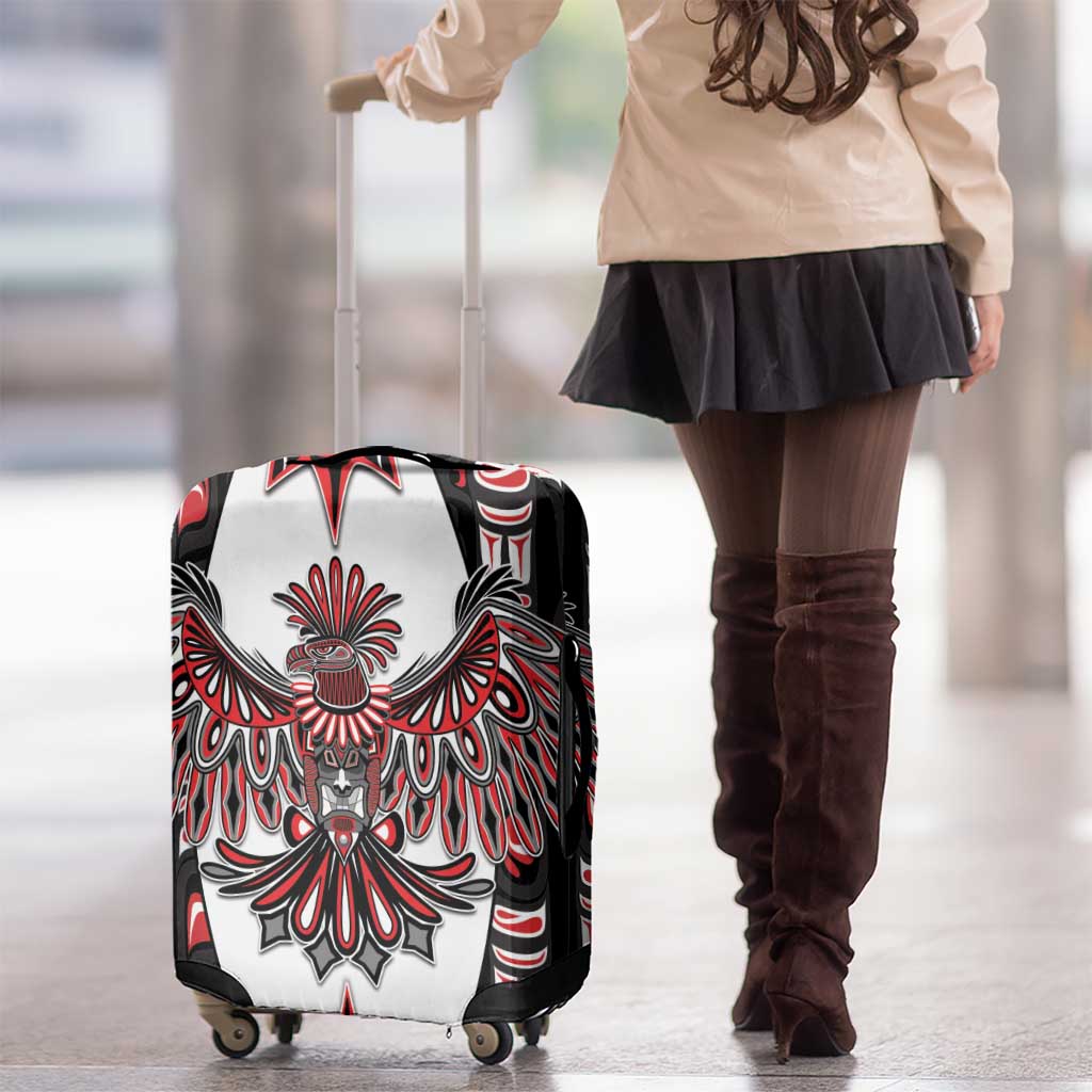 Canada Haida Luggage Cover Thunderbird Northwest Coast Indigenous - Wonder Print Shop