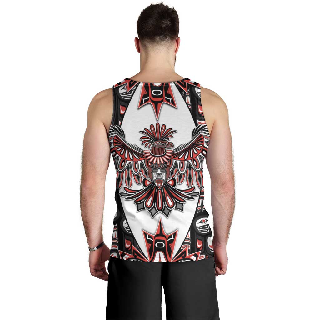 Canada Haida Men Tank Top Thunderbird Northwest Coast Indigenous - Wonder Print Shop