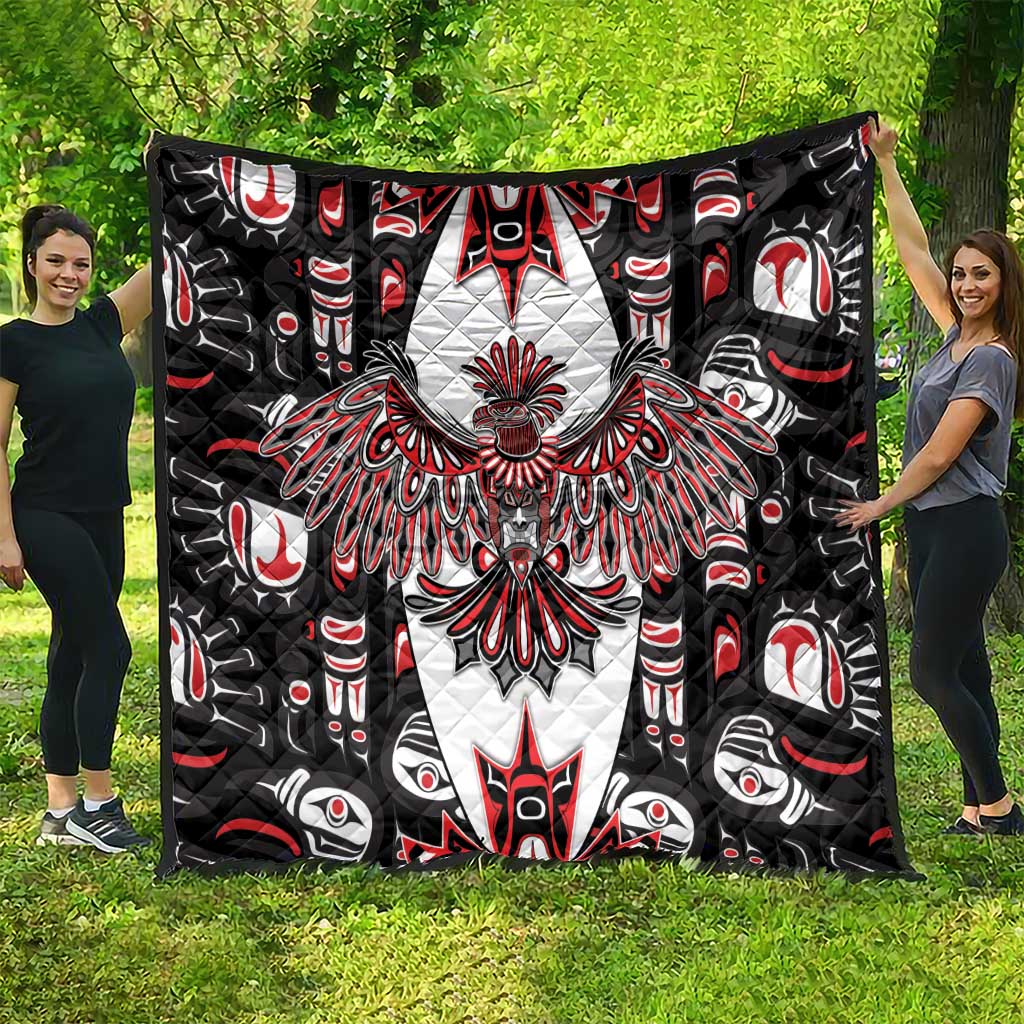 Canada Haida Quilt Thunderbird Northwest Coast Indigenous - Wonder Print Shop