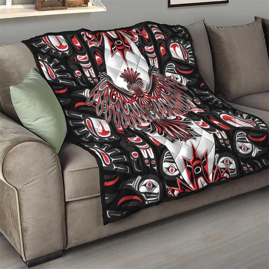 Canada Haida Quilt Thunderbird Northwest Coast Indigenous - Wonder Print Shop