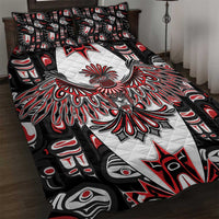 Canada Haida Quilt Bed Set Thunderbird Northwest Coast Indigenous - Wonder Print Shop