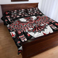 Canada Haida Quilt Bed Set Thunderbird Northwest Coast Indigenous - Wonder Print Shop