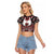 Canada Haida Raglan Cropped T Shirt Thunderbird Northwest Coast Indigenous - Wonder Print Shop