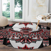 Canada Haida Round Carpet Thunderbird Northwest Coast Indigenous - Wonder Print Shop