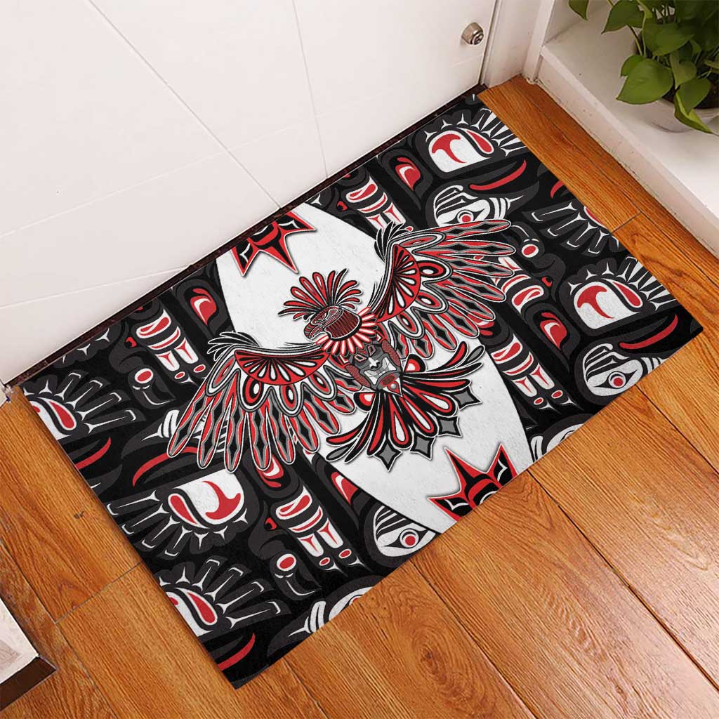 Canada Haida Rubber Doormat Thunderbird Northwest Coast Indigenous - Wonder Print Shop