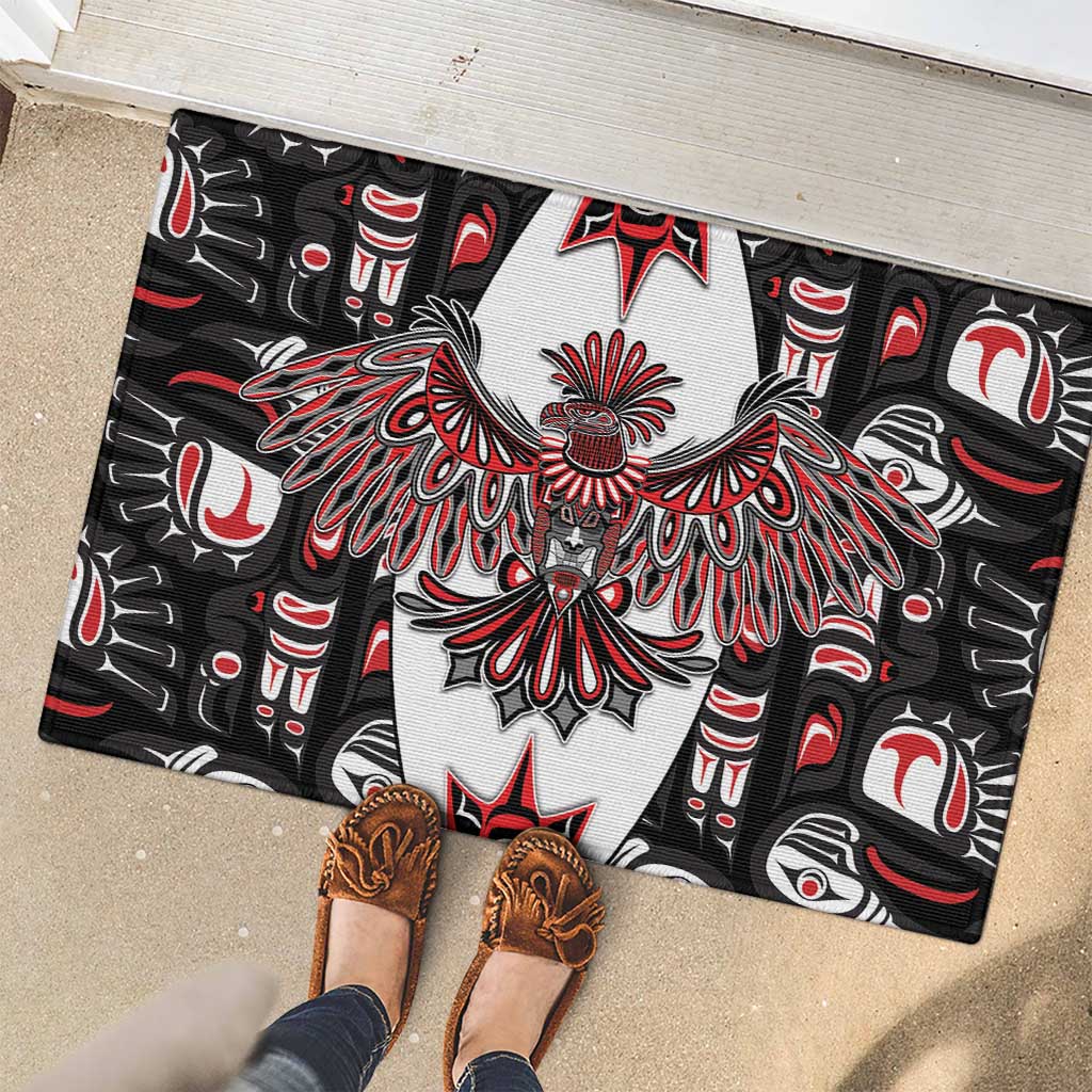 Canada Haida Rubber Doormat Thunderbird Northwest Coast Indigenous - Wonder Print Shop