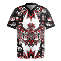 Canada Haida Rugby Jersey Thunderbird Northwest Coast Indigenous - Wonder Print Shop