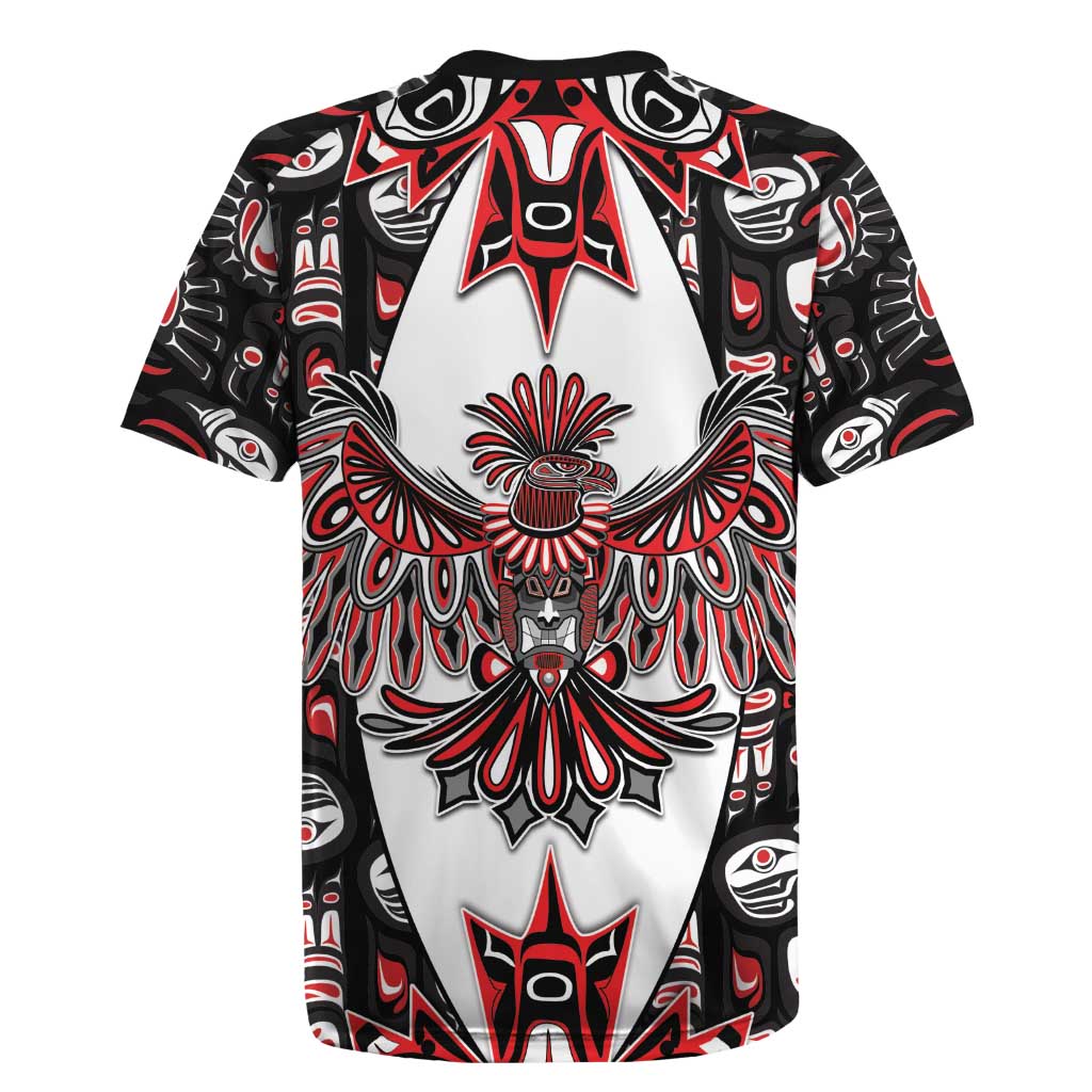 Canada Haida Rugby Jersey Thunderbird Northwest Coast Indigenous - Wonder Print Shop