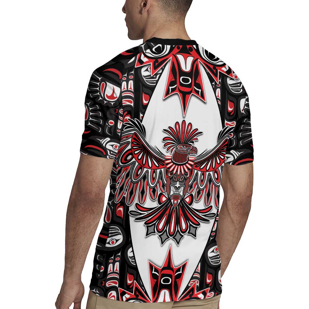 Canada Haida Rugby Jersey Thunderbird Northwest Coast Indigenous - Wonder Print Shop