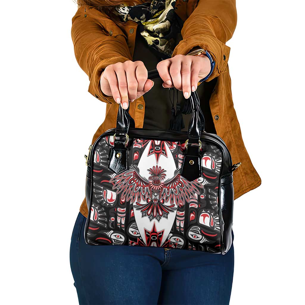 Canada Haida Shoulder Handbag Thunderbird Northwest Coast Indigenous - Wonder Print Shop