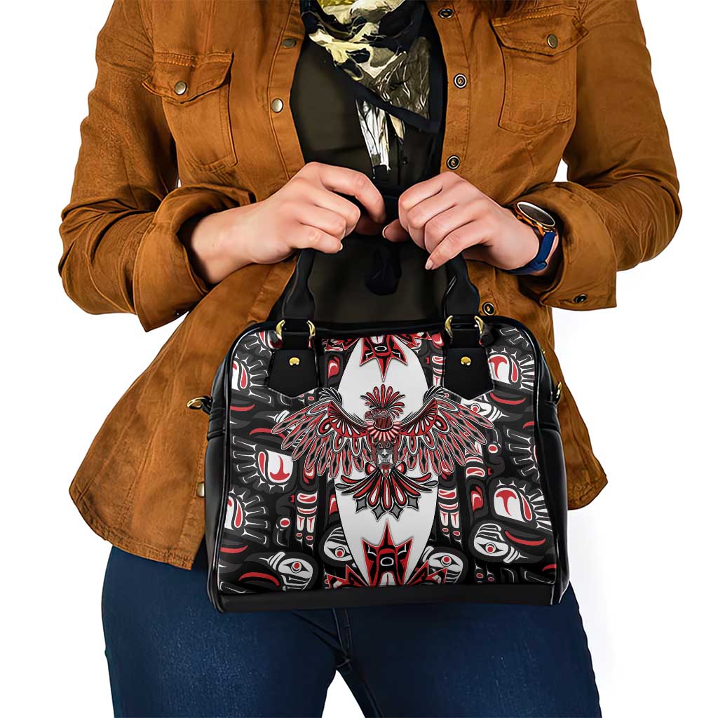 Canada Haida Shoulder Handbag Thunderbird Northwest Coast Indigenous - Wonder Print Shop