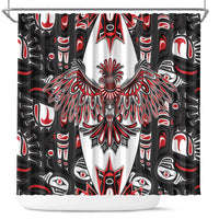 Canada Haida Shower Curtain Thunderbird Northwest Coast Indigenous - Wonder Print Shop