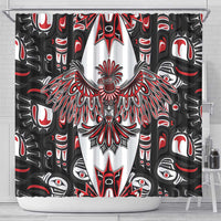 Canada Haida Shower Curtain Thunderbird Northwest Coast Indigenous - Wonder Print Shop