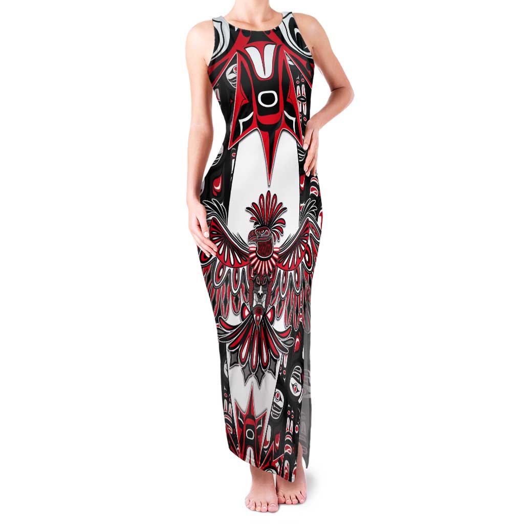 Canada Haida Tank Maxi Dress Thunderbird Northwest Coast Indigenous - Wonder Print Shop