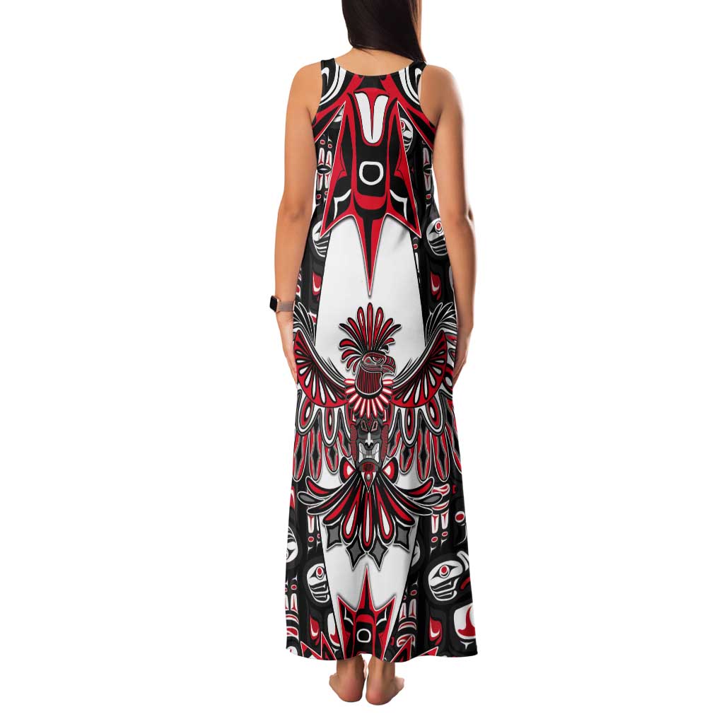 Canada Haida Tank Maxi Dress Thunderbird Northwest Coast Indigenous - Wonder Print Shop
