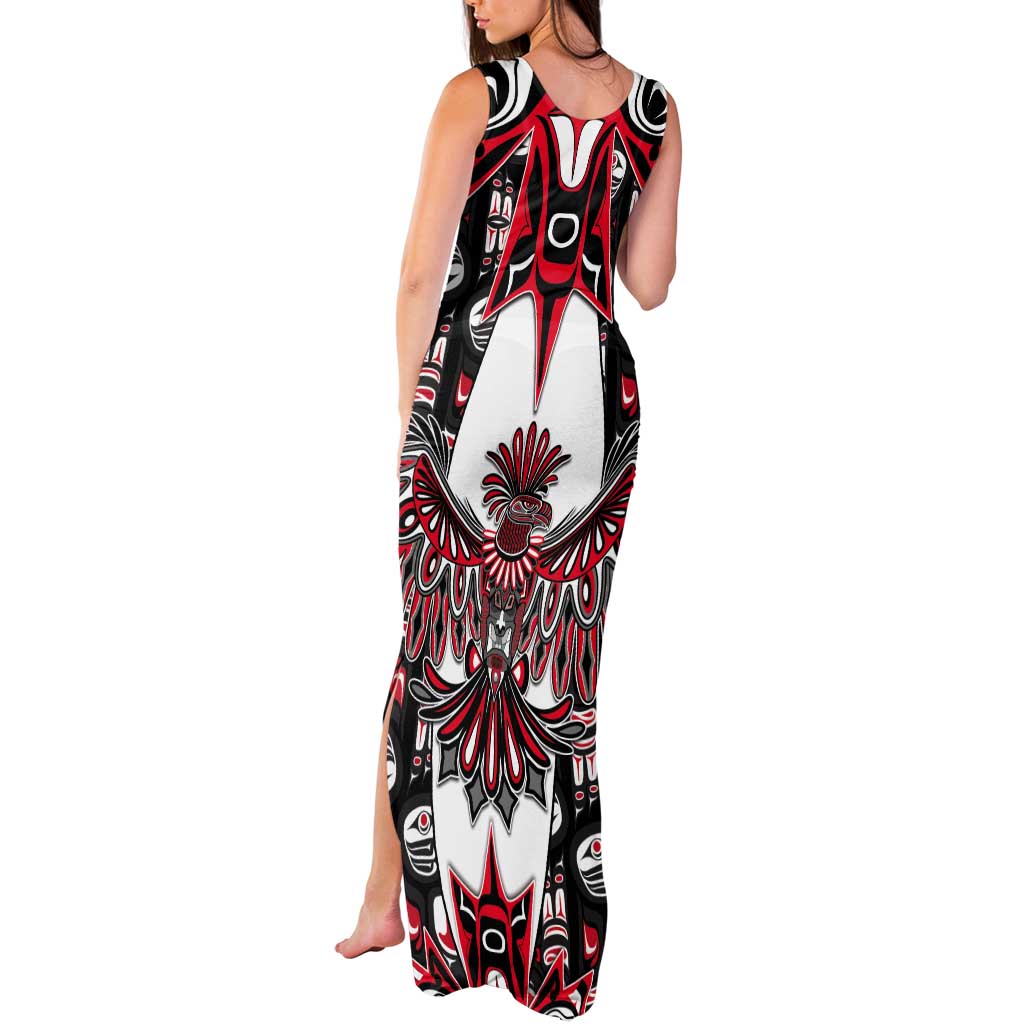 Canada Haida Tank Maxi Dress Thunderbird Northwest Coast Indigenous - Wonder Print Shop