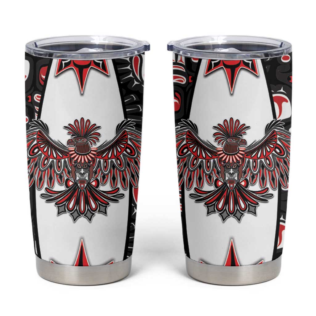 Canada Haida Tumbler Cup Thunderbird Northwest Coast Indigenous - Wonder Print Shop