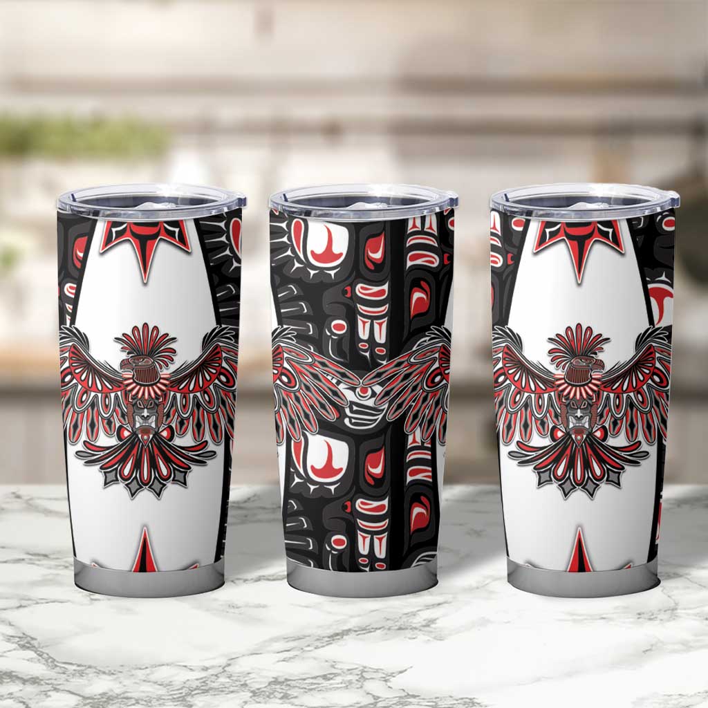 Canada Haida Tumbler Cup Thunderbird Northwest Coast Indigenous - Wonder Print Shop