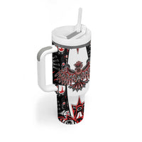 Canada Haida Tumbler With Handle Thunderbird Northwest Coast Indigenous - Wonder Print Shop