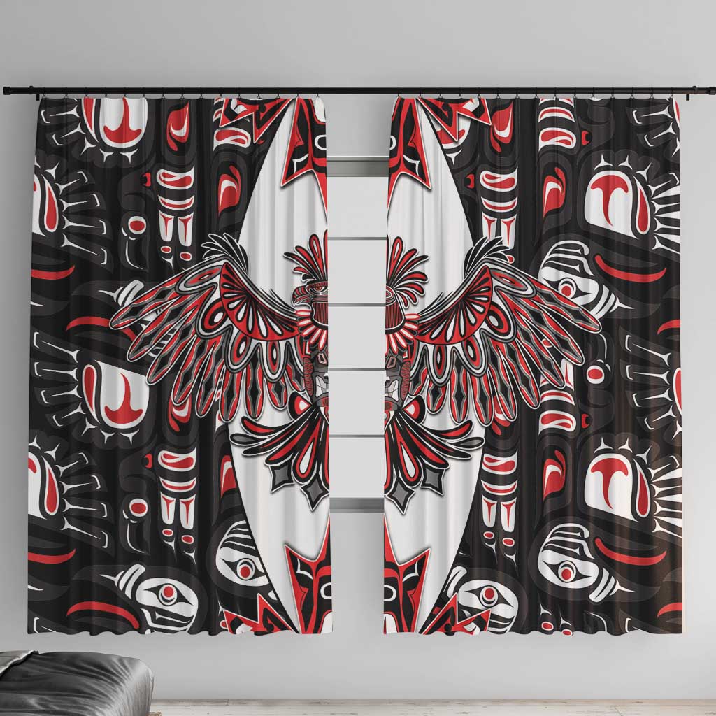 Canada Haida Window Curtain Thunderbird Northwest Coast Indigenous - Wonder Print Shop