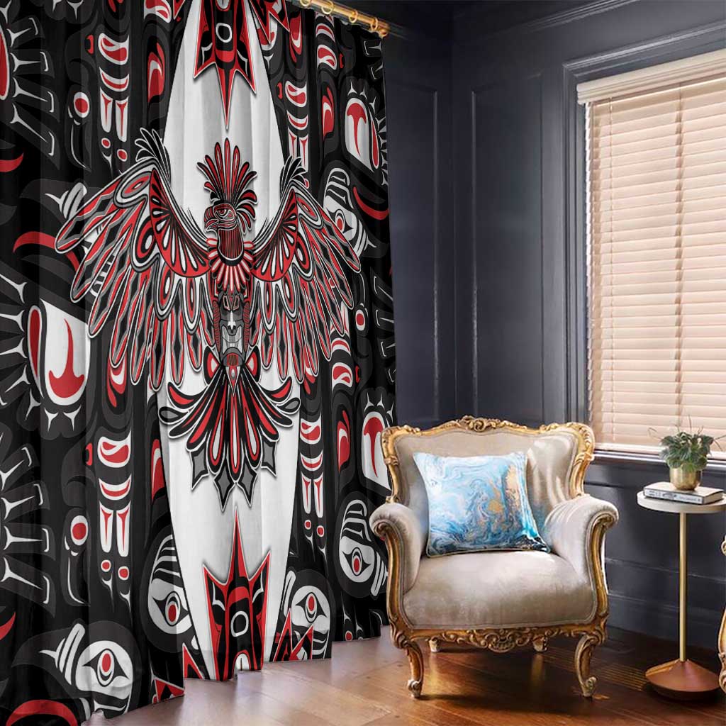Canada Haida Window Curtain Thunderbird Northwest Coast Indigenous - Wonder Print Shop