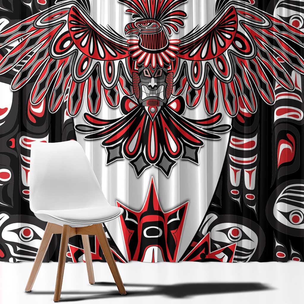 Canada Haida Window Curtain Thunderbird Northwest Coast Indigenous - Wonder Print Shop
